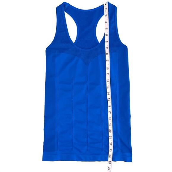 Fabletics Delta Cobalt Blue Scoop Neck Seamless Tank Top Size Small - Picture 11 of 11
